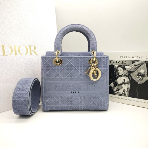 Dior lady blue slot - 5-slot, cannage