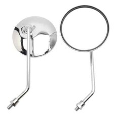 Coppia specchietti cromati per