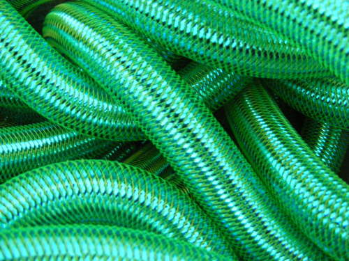 Crin tubolare metallico - metallico, teal