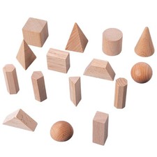 15x Solidi geometrici in legno