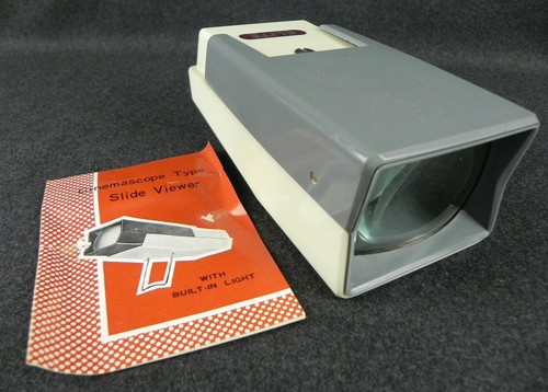 Cinemascope type slide viewer - cinemascope,