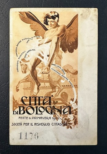Cartolina liberty bologna 1902 - cartolina,