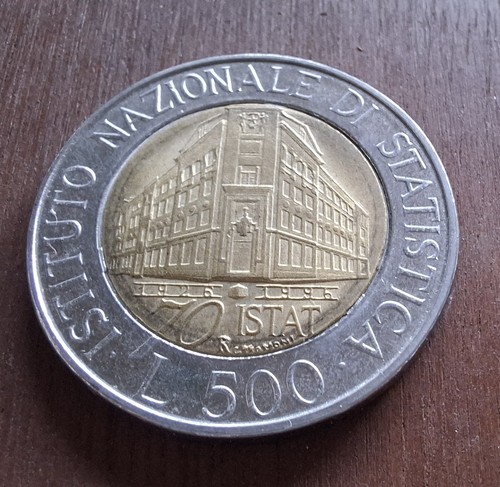 500 lire 1996 - 500, istat