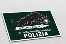 STICKER ADESIVO SCUDERIA PANTERE STORICHE SQUADRA CORSE POLIZIA | 12x7 cm