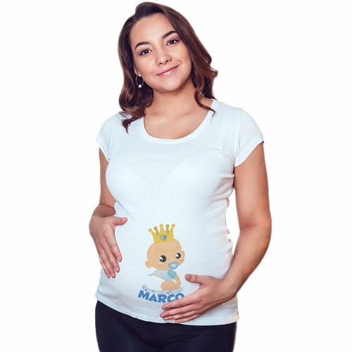 Maglia premaman grafica