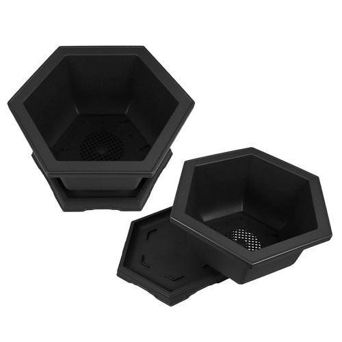 Set vasi bonsai esagonali - ,