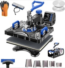 Pressa termica stampa a conchiglia 11 in 1 Vivohome multifunzione swing away nuova 