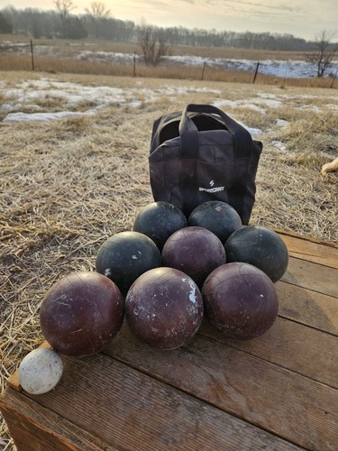 Set palline bocce legno - set,