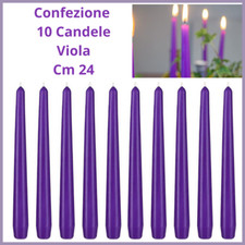 Set 10 Candele viola candela
