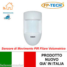 SENSORE DI MOVIMENTO INTERNO PIR VOLUMETRICO FILARE ALLARME ANTIFURTO TAMPER PET