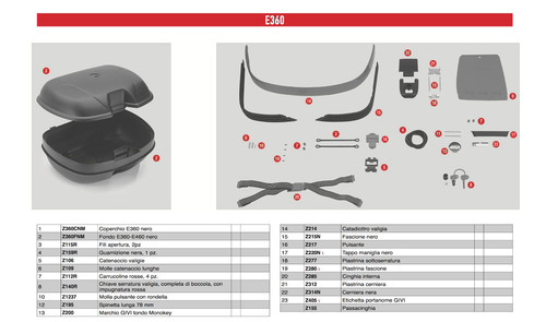 Z215n ricambio fascione nero - z215n,
