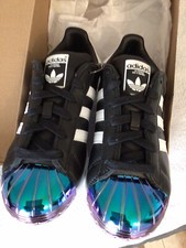 Adidas donna nere Superstar Mt W punta in metallo rame taglia 5,5