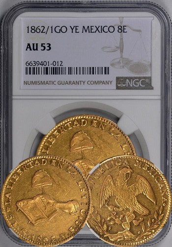 Messico 1862 ye gold 8 - 1862/1,