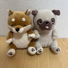 Nemunemu Animali Shiba Inu E Carlino Peluche Set JPN Animaton Market Animaru L