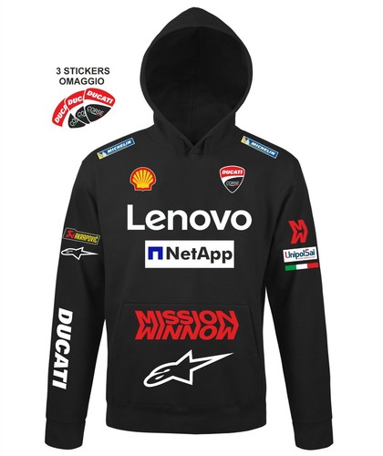 Felpa cappuccio ducati corse - felpa,