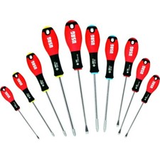 USAG 322 SH10 - Serie di 10 cacciaviti ad intaglio e a stella 03220255