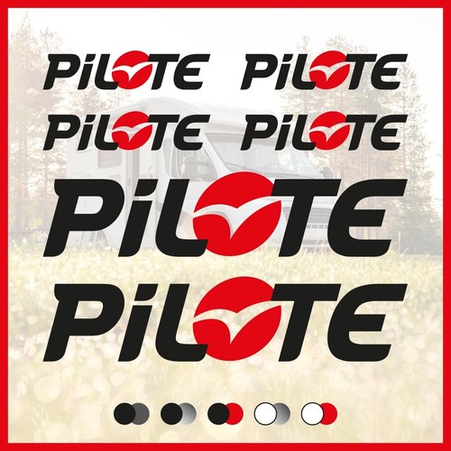 Adesivo set loghi pilote - adesivo, “pilote