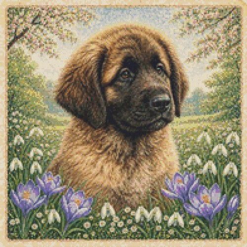 Cane cucciolo leonberger - leonberger, in