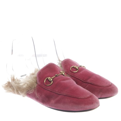 Pelliccia mules gucci - mules, rosa
