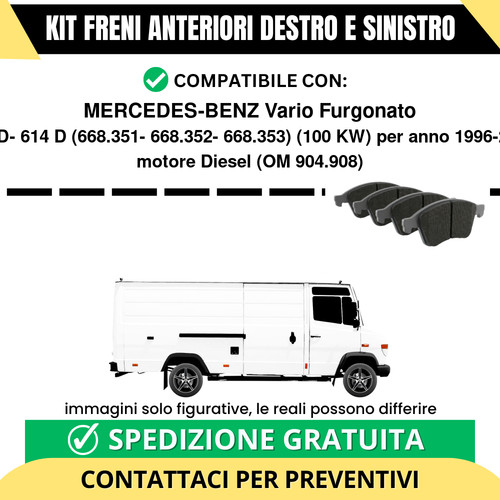 Pastiglie freno anteriori per - pastiglie,