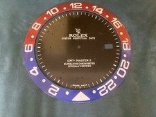 OROLOGIO ROLEX GMT II GHIERA QUADRANTE METALLO PUBBLICITARIO DA MURO IN METALLO
