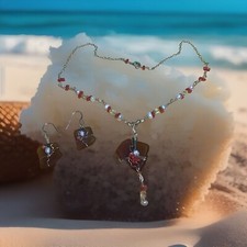 Set collana e orecchini filo
