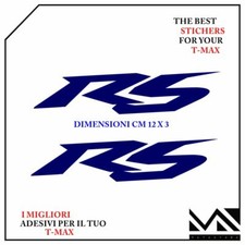 KIT ADESIVI SCRITTA RS PER YAMAHA T-MAX TMAX 500 530 560 COLORE BLU