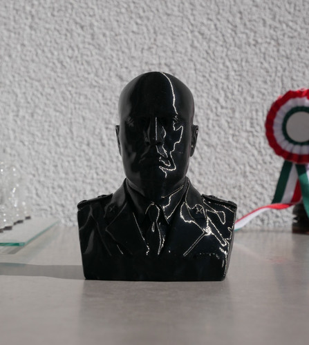 Mussolini benito busto nero - mussolini,