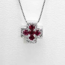 croce in oro con diamanti