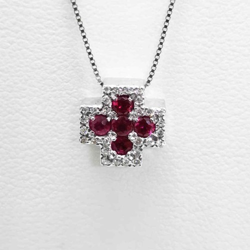 Croce oro con - con, diamanti