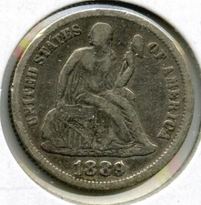 Dime In Argento Liberty Seduta