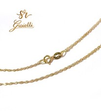 Collana Catenina in ORO GIALLO 50CM Modello Singapore ORO 18 KT 750% List. 265€