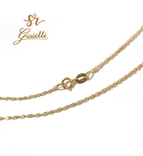 Collana catenina oro giallo - collana,