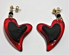 Orecchini Donna Trilogi Rosso Antica murrina Vetro Murano Made in Italia v215