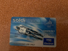 Carta di credito San Paolo "soldintasca" Sponsor Olimpiadi Torino 2006 