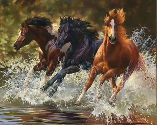 Quadro artistico olio tre