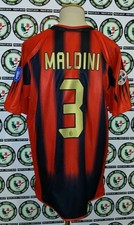 MALDINI MATCH WORN MILAN 2004/2005 SHIRT MAGLIA CALCIO FOOTBALL SOCCER CAMISETA
