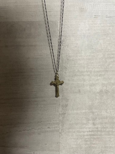 Collana con ciondolo - croce, in