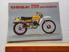 Ossa 250 Super Pioneer 1976 depliant originale