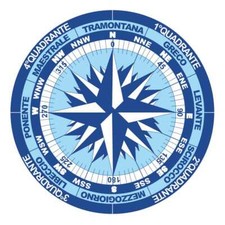 Rosa dei venti - Adesivo-Decorazione auto moto casa veicoli in genere