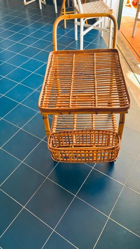 Carrello tavola giunco - tavola, in