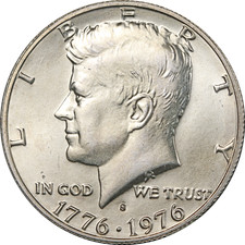1976 mezzo dollaro kennedy - mezzo,