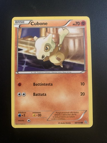 Carta pokemon cubone stirpe - pokemon,