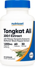 Nutricost Tong-kat Ali 500 mg, 60 capsule 200:1 estratto