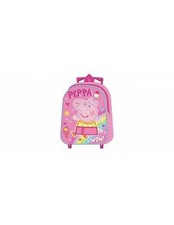 Trolley asilo Peppa Pig premium - Futurart -COLORE ROSA