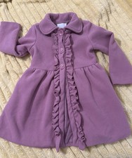 Cappotto invernale elegante ragazza, rosa pea chiave rame taglia 6