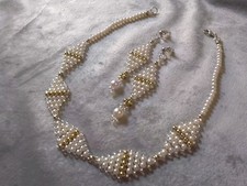 Set Collana Orecchini Perle