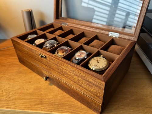 Cassa orologio retrò legno - cassa,