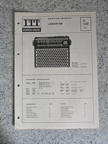 Manuale servizio originale - manuale,