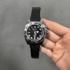 Orologio Uomo Seiko Kinetic Diver 200m 5M62-0B20 Quadrante Nero Cinturino Gomma Giappone